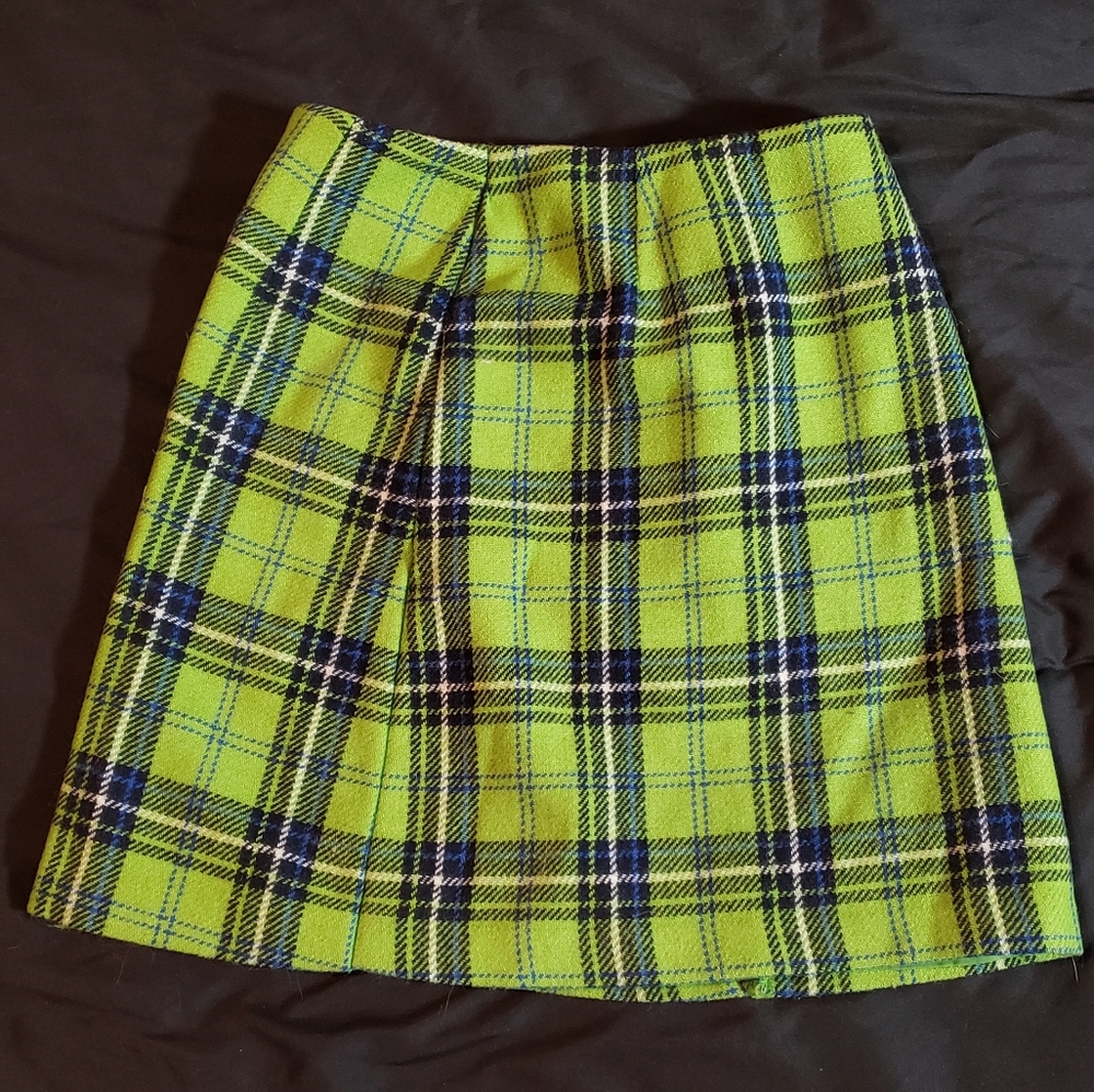 Vintage plaid skirt